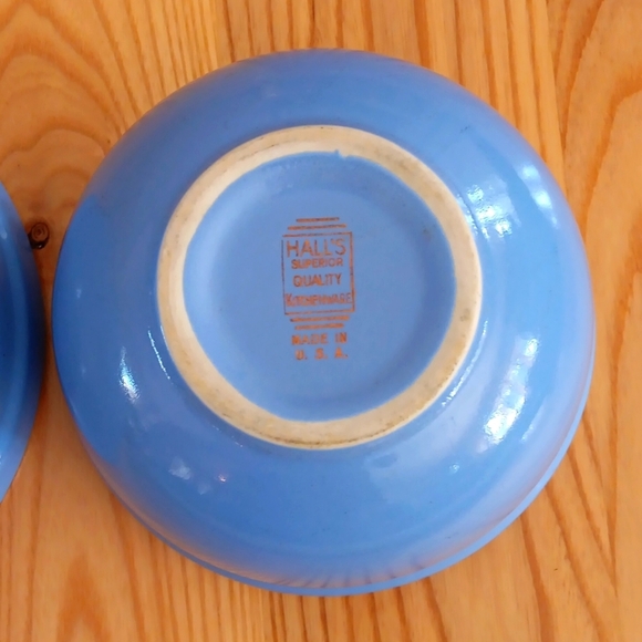Halls Superior Quality Mixing Bowls Kitchenware Blue Morning Glory - Picture 6 of 7